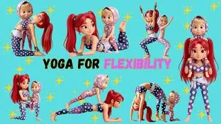 Thumbnail: Masha & Stella's Kids Yoga Routine | Fun & Relaxing Poses for Happy Kids