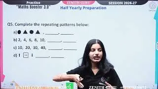 Thumbnail: Day 1 Half Yearly Preparation Worksheet 1 solution | Class 2 | Maths | By Saloni Ma'am #zenithguru