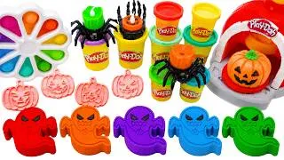 Thumbnail: Satisfying Making Kinetic Sand Rainbow Ghost & Pumpkin Cake Cutting ASMR 🌈 Kinetic Sand ASMR