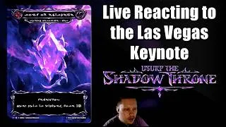 Thumbnail: Live Reacting to Usurp the Shadow Throne Spoilers | Las Vegas Keynote | Flesh and Blood tcg