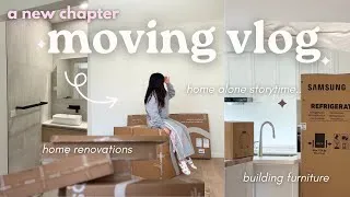 Thumbnail: MOVE IN VLOG: building furniture, home renovations, empty apartment tour, moving back home | ep 2