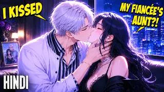 Thumbnail: I Accidentally Kissed My Fiancée's Aunt... Then She Became My Wife! | Manhwa Explained in Hindi