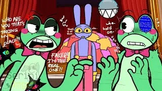 Thumbnail: Caine Bring Real Ribbit Back ?! - Jax Found Out Ribbit Is An NPC Part 6 - TADC [AU]