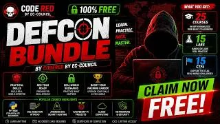 Thumbnail: Free Defon Bundle By CodeRed by EC-Council 25 course 15 labs 15 CTF | Free
