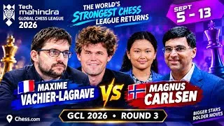 Thumbnail: Global Chess League 2026 Round 3 | Magnus Carlsen vs Vachier-Lagrave