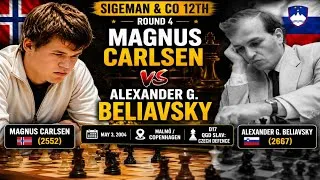 Thumbnail: Magnus Carlsen vs Alexander Beliavsky | Brilliant Chess Battle | Sigeman & Co 2004