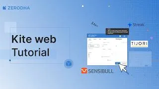 Thumbnail: How to use Zerodha's Kite web trading platform: Complete tutorial
