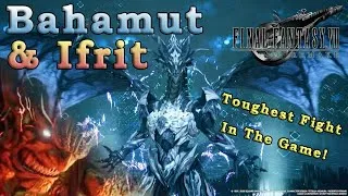 Thumbnail: Final Fantasy VII Remake | Bahamut & Ifrit Boss Fight (HARD MODE - SHINRA COMBAT SIMULATOR)