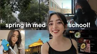 Thumbnail: Med School Spring Routine 🌷 | Study Vlog, Friends & Productivity 🩺