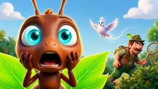 Thumbnail: The Ant and the Dove 🐜🕊️ | Best Fairy Tales & Bedtime Stories for Kids