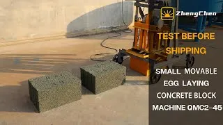 Thumbnail: Small Sized Egg Laying Movable Concrete Block Machine