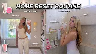 Thumbnail: RESETTING MY HOUSE | at-home vlog: cleaning, decluttering, and resetting my space for a new week!