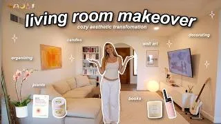 Thumbnail: AESTHETIC LIVING ROOM MAKEOVER ☆ cozy transformation, decorating & tour!