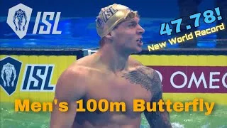 Thumbnail: Caeleb Dressel 100m Butterfly World Record (ISL 2020)