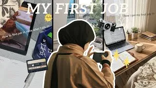 Thumbnail: My First Job In India finally!! | Life as a corporate girl in India🎓 | How to find jobs in INDIA💌🫧 |