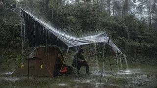 Thumbnail: WORST EXPERIENCE OF BEING HIT BY A RAIN STORM AND THUNDERSTORMS ⛈️ Camping In Heavy Rain