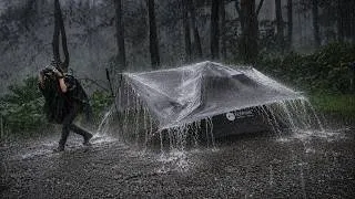 Thumbnail: WORST EXPERIENCE OF BEING HIT BY A RAIN STORM AND THUNDERSTORMS ⛈️ Camping In Heavy Rain