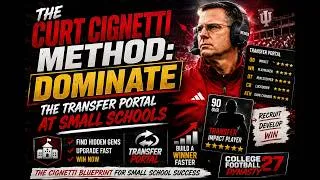 Thumbnail: The Curt Cignetti Method: Dominate the Transfer Portal at Small Schools CFB 27 Dynasty Mode