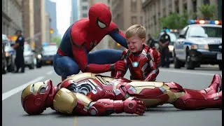 Thumbnail: 🕷️ Unexpected Team-Up: Spider-Man and What Happened to Iron Man | 🤖 AI Superhero Short Film
