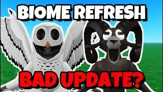 Thumbnail: BIOME REFRESHER UPDATE, GOOD OR BAD? All Badges, 99 Nights in the Forest Update #roblox