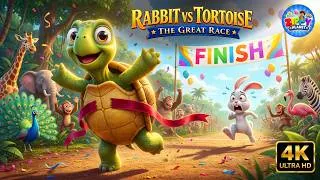 Thumbnail: The Tortoise & the Hare Race | Kids Story in English | Bedtime Story | Classic Moral Tales