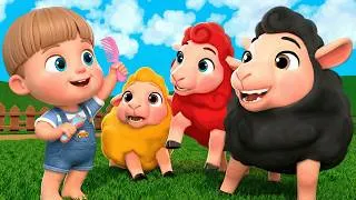 Thumbnail: Baa Baa Color Sheep | Finger Family Song + More Nursery Rhymes & Kids Songs