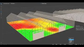 Thumbnail: Configurable 3D Greenhouse / Horticulture Modeling with live Heatmaps (Under Development) | Zircon3D