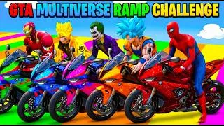 Thumbnail: SPIDER-MAN against TUNG TUNG TUNG SAHUR & GOKU on Motorcycle in RAINBOW BRIDGE | GTA 5