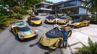 Thumbnail: I Robbed a BILLIONAIRE's Golden Car Collection in GTA 5!