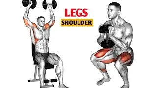 Thumbnail: 5 Best Dumbbell Leg & Shoulder Exercises 🔥 Home Workout