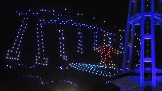 Thumbnail: New Year's Eve Drone Show From The Space Needle Seattle, WA 12/31/24