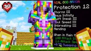 Thumbnail: I Collected PROTECTION 12 ARMOR In Minecraft Hardcore😰!