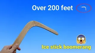 Thumbnail: Popsicle Stick Boomerang 200 FEET!! | How To Make a Boomerang That Flies Far