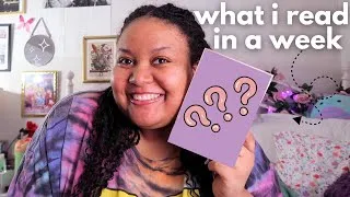 Thumbnail: what i read in a week: getting out of a reading slump with trendy booktok books