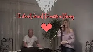 Thumbnail: I don't want to miss a thing - Aerosmith  |  Piano cover by Zoe Louise & Tony Watson