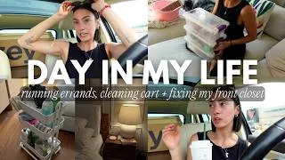 Thumbnail: healthy & wealthy vlog 💌 getting organized! making a cleaning cart, decluttering, + hair treatment