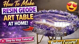 Thumbnail: Don’t Buy Expensive Tables!😳 Make This Luxury Resin Table at Home | Full Tutorial Of Resin Art Table