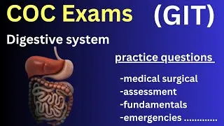 Thumbnail: Medical Surgical practice exam questions (GIT) #coc /exit exams  part1