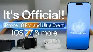 Thumbnail: iPhone 18 Event Announced! - What To Expect With iOS 27 & more