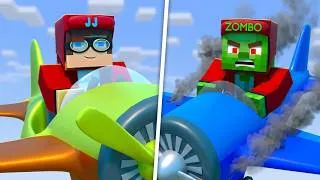 Thumbnail: MAIZEN: How to tame a Plane | JJ vs. ZOMBO! - Minecraft Animation JJ & Mikey