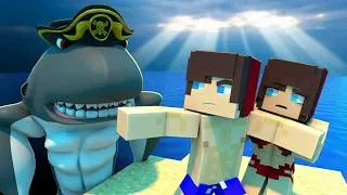 Thumbnail: MAIZEN : JJ vs. Shark! - Minecraft Animation JJ & Mikey
