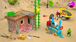 Thumbnail: diy house construction with lifting mixture machine science project@zoncreator