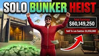 Thumbnail: 🔥 How to Make MILLIONS SOLO with the Bunker in GTA Online! With Grand HEIST #gta5 #heist #bunker