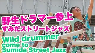 Thumbnail: 野生ドラマー、すみだストリートジャズに参上！/ The Wild Drummer come to Sumida Street Jazz.