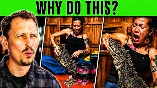 Thumbnail: She Put a Crocodile on Livestream… Then This Happened | Zoologist Reacts