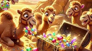 Thumbnail: Cinco Pequeños Camellos Hacen Clip Clop Clip Clop 🐪🎵🌈 Divertida Canción  Animales para Niños | Rima
