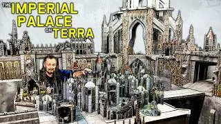 Thumbnail: Biggest wargaming board in YouTube History gets a MASSIVE Cathedral Warhammer 40k Scenery!
