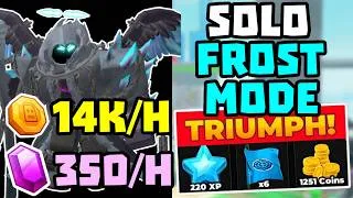 Thumbnail: SOLO Frost Mode Coin Grind Triumph with No Skill Tree + Full Guide | TDS Tower Defense Simulator