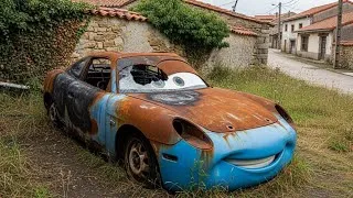 Thumbnail: ASMR Car Restoration of a Fully Burnt Sally Carrera (McQueen Lightening Girlfriend)- 800$ Deal