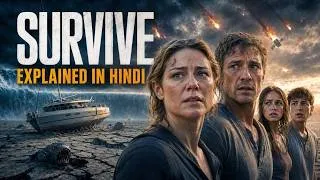 Thumbnail: Ek Raat Mein Poora SAMANDAR GAYAB Ho Gaya! 🌊 | Survive (2024) Movie Explained Hindi Urdu